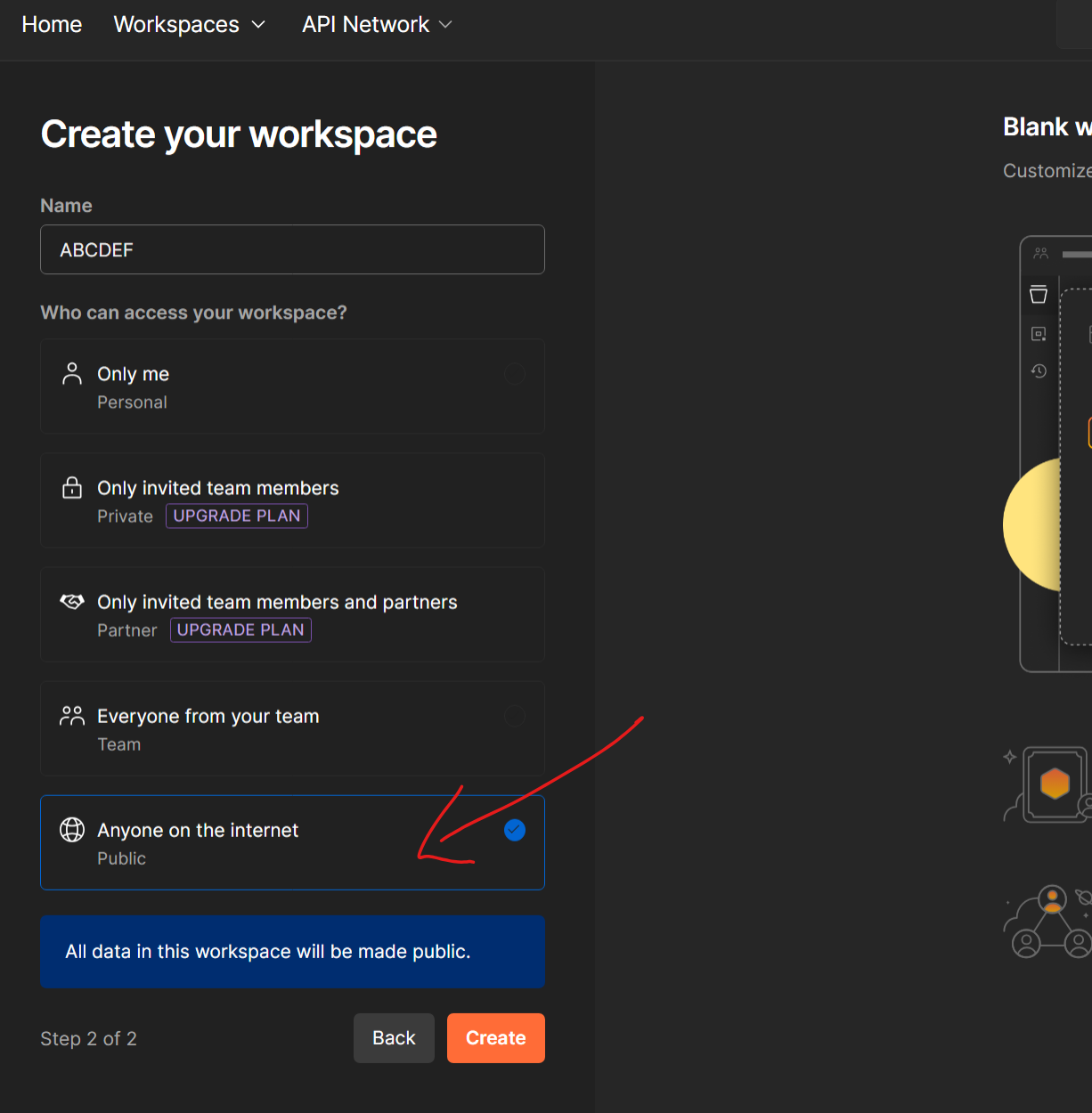 Create Workspace